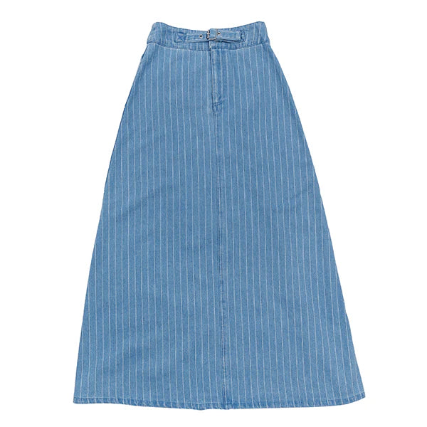 Luna Mae Hope Skirt Light Denim Stripe