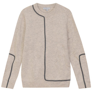 MANN Oat Contrast Detail Sweater