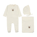 Mema Knits Embroidered Animal 3 PC Set