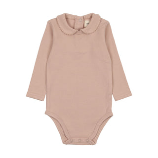 Mema Knits Dusty Pink Girls Onesie