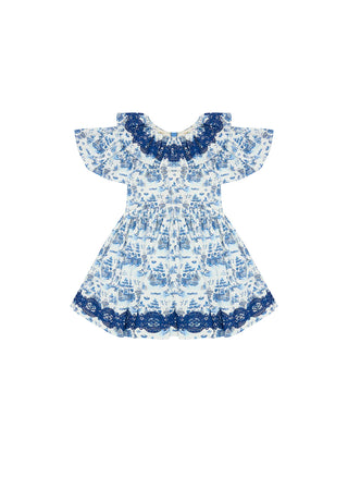 The Middle Daughter Forget Me Not Dress in Willow