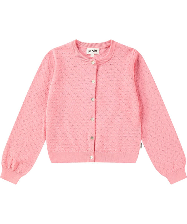 Molo Georgina Cardigan in Pink Lemonade