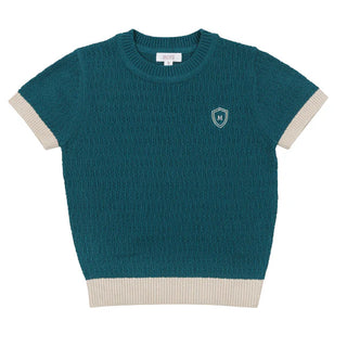 Motu Dane Dark Teal SS Sweater