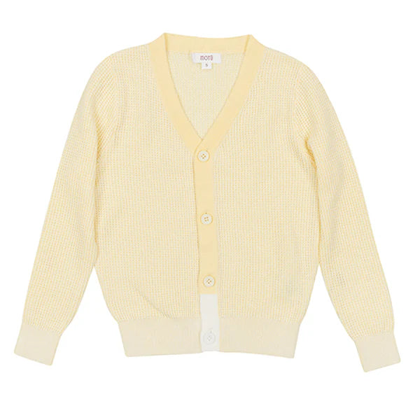 Motu Jack Pale Yellow Cardigan