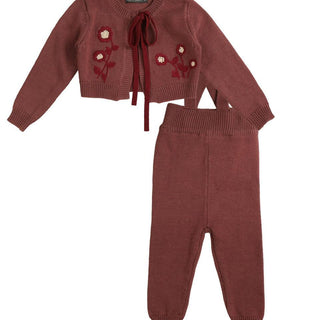 Noma Berry Baby Set With Embroidered Flowers