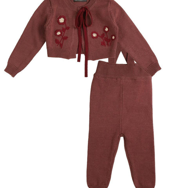 Noma Berry Baby Set With Embroidered Flowers