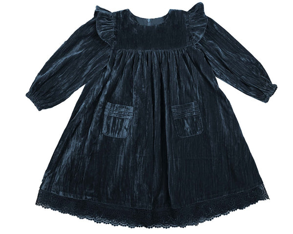 Navy crushed hotsell velvet dress