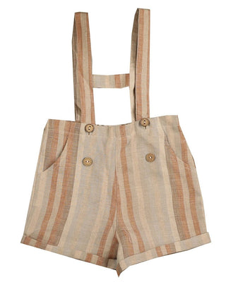 Noma Apricot Wide Striped H-Bar Overall
