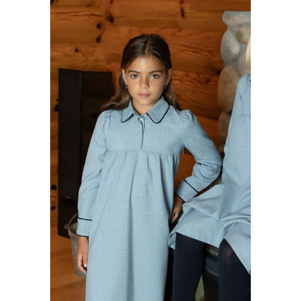 Nou Nelle Light Blue Shirt Dress