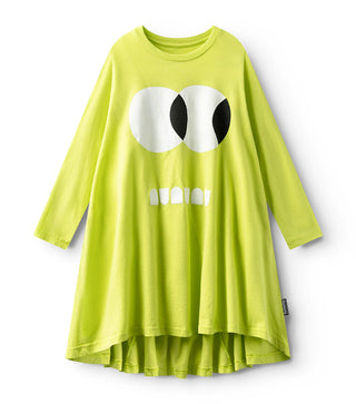 Nununu Side Eye 360 Dress In Hot Lime