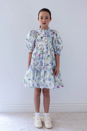 Steph The Label Garden Print Voile Dress