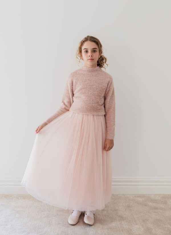 Petite Amalie GOLD LABEL Tulle Skirt + Fluffy Sweater