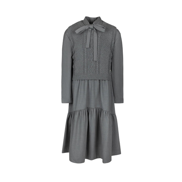 Poet Teen Emily Dress in Grey