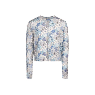 Poet Emily Blue Floral Tee