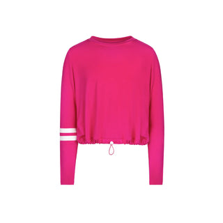 Poet Agatha Hot Pink Stripe Tee