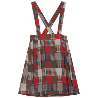 KIX Patch Plaid Skirt