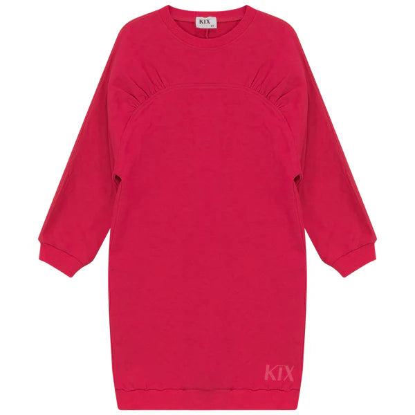 KIX Fuchsia Round Yoke Dress