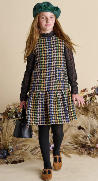 Porter Multi Colour Houndstooth Jumper