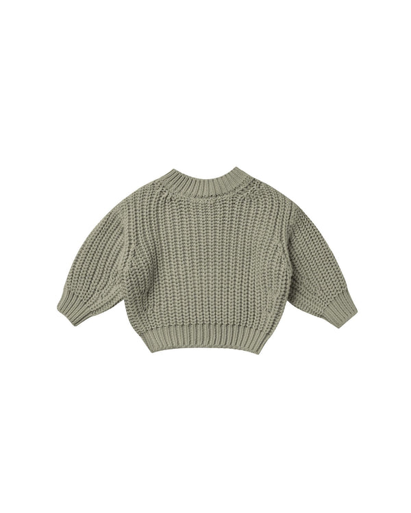 Quincy Mae Basil Chunky Knit Sweater