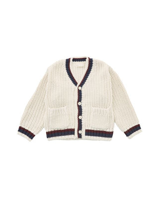 Rylee & Cru Collegiate Cardigan in Natural