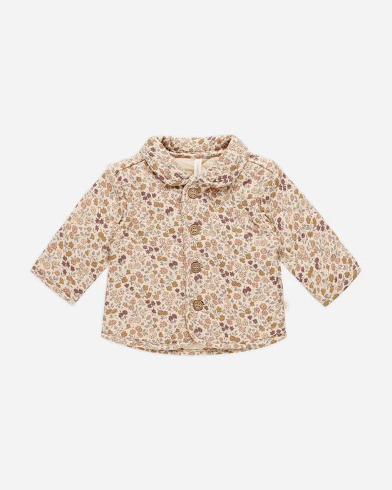 Quincy Mae Quilted Jacket Posy Print