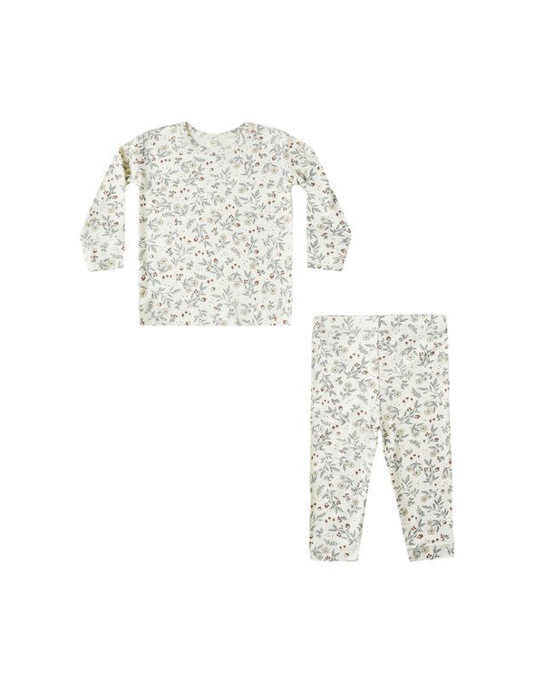 Quincy Mae Bamboo PJ Set in Woodland