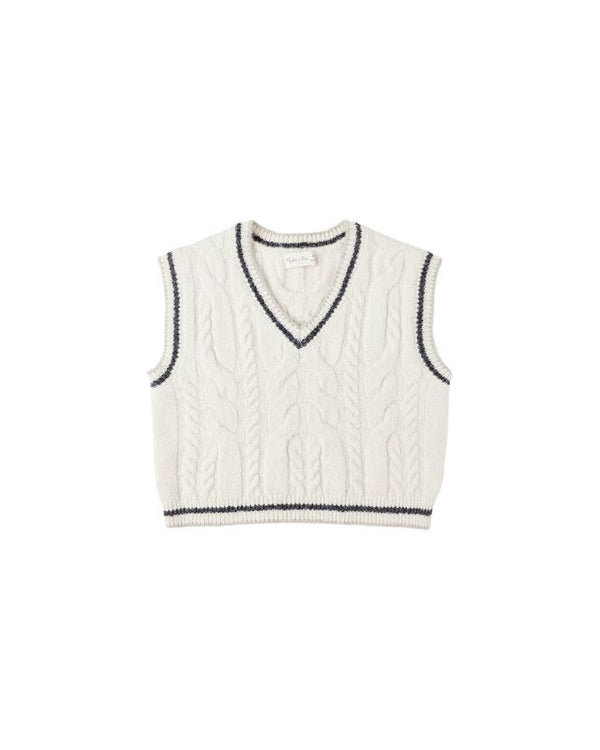 Rylee & Cru Sweater Vest in Natural