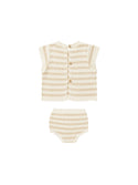 Rylee and Cru Sand Stripe Scallop Knit Set