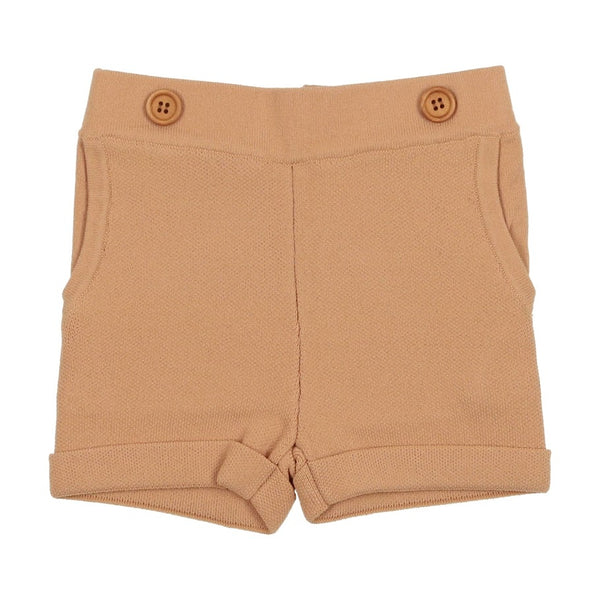 Sweet Threads Camel Knit Shorts
