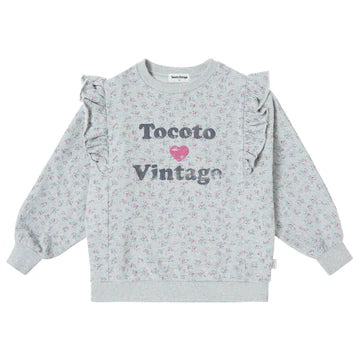 Tocoto Vintage Flower Print Sweatshirt