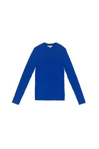 Zaikamoya Small Ribbed Sweater in Blue