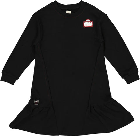 Analogie Mon Paris Girls Panel Dress in Black