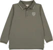 Lil Legs LS Logo Polo in Olive Green