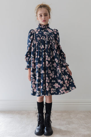 Steph the Label Lilac Floral Printed Cord Dress