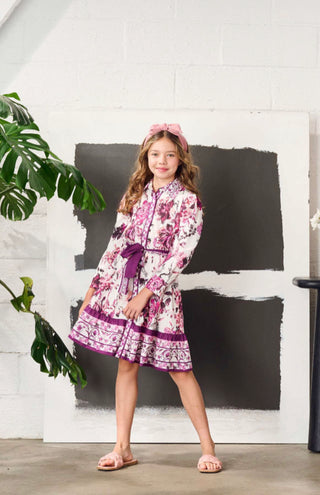 Porter Purple Floral Dress