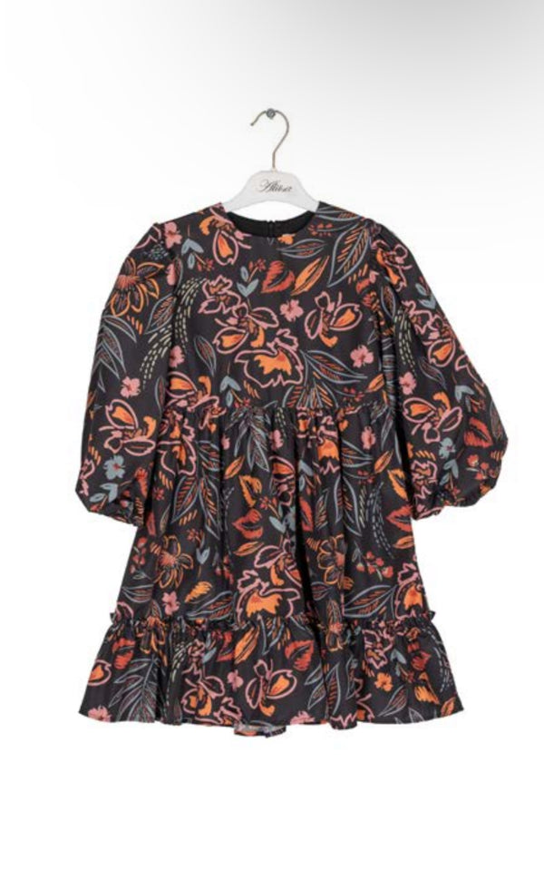 Alitsa Black/Bold Print Dress