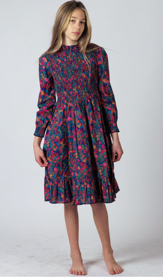 Gold Thread Silky Multi Dress