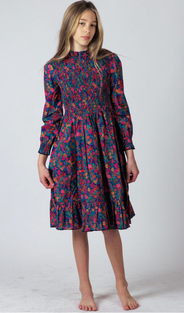 Gold Thread Silky Multi Dress