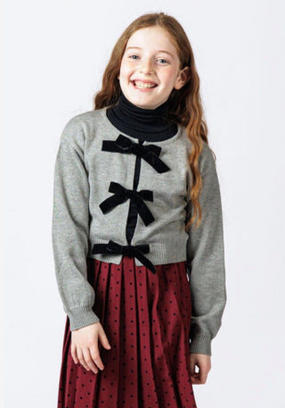 OH GIRL Knit Cardigan with Bows