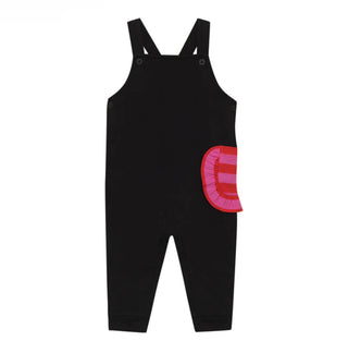Pompomme Pink Stripe Pocket Overalls