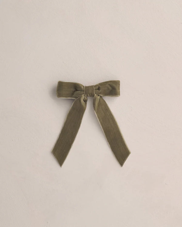 Noralee Velvet Bow in Pine