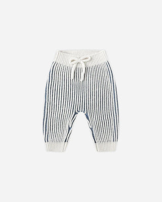 Quincy Mae Chunky Knit Pant in Ocean
