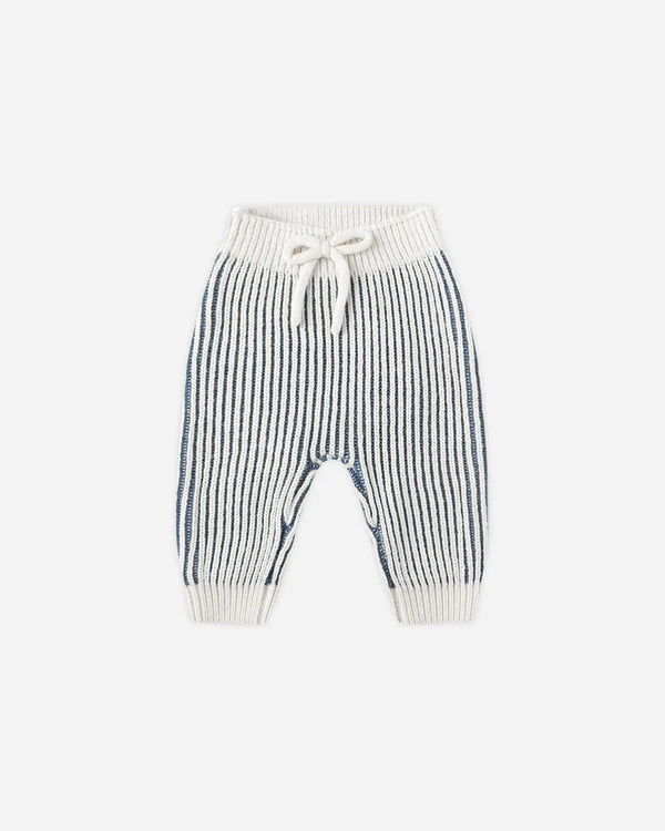Quincy Mae Chunky Knit Pant in Ocean