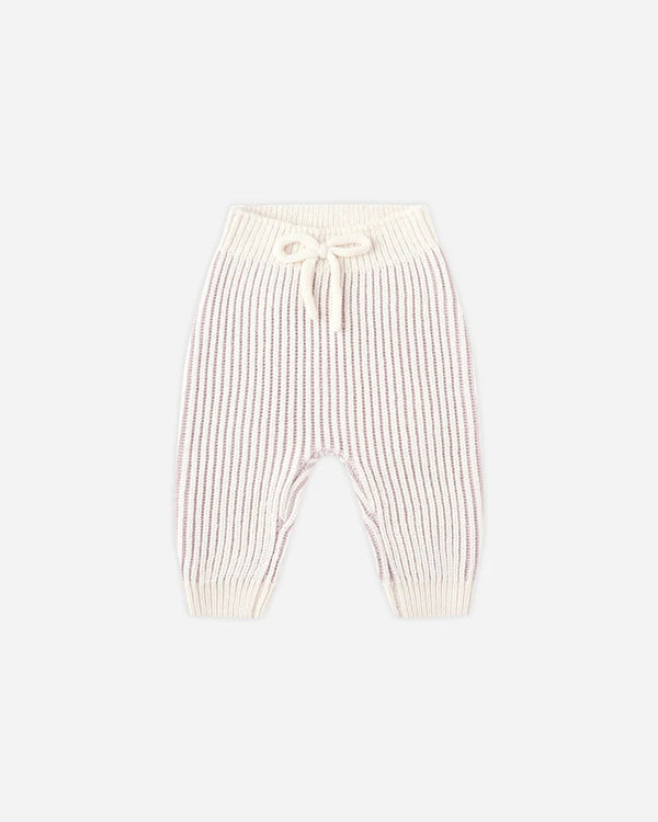 Quincy Mae Chunky Knit Pant in Lilac