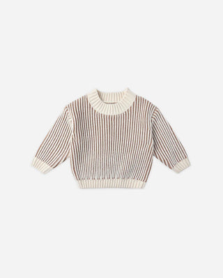 Quincy Mae Relaxed Knit Sweater in Gold
