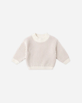 Quincy Mae Relaxed Knit Sweater in Lilac