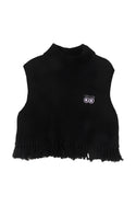Loud DINNER Fringe Top in Black