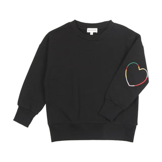 Bopop Girls Heart Sweatshirt