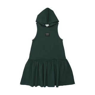 Bopop Canvas Patch Jumper in Hunter Green