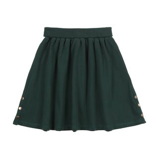 Bopop Snap Skirt in Hunter Green